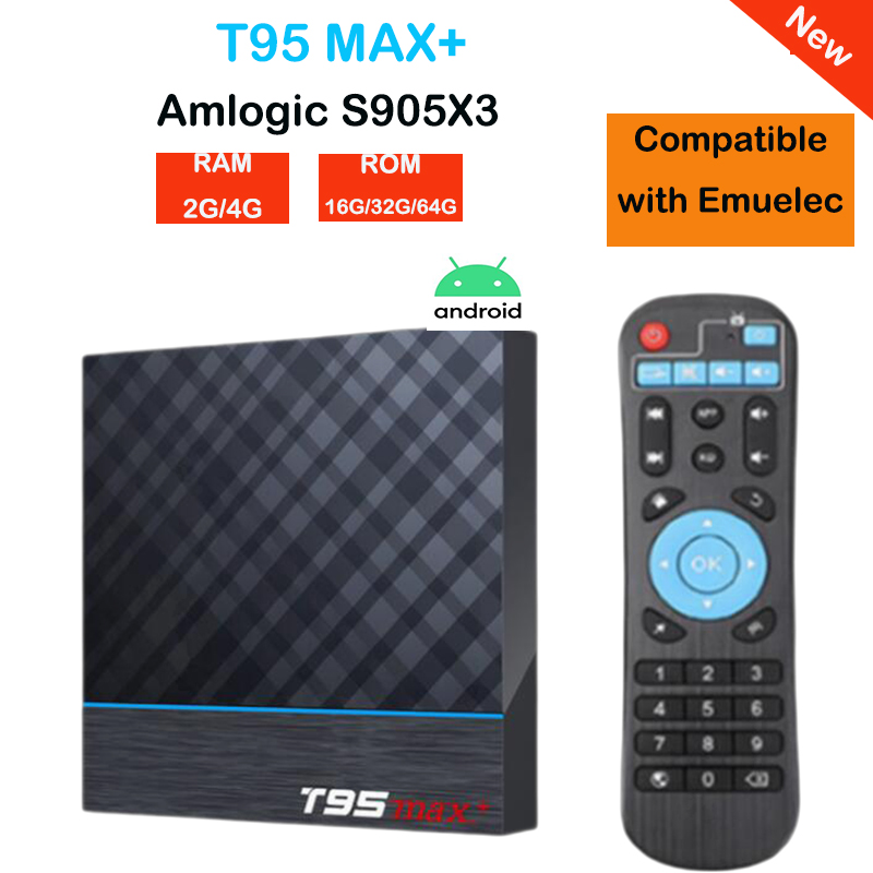 T95 MAX Plus ȵ̵ Tv ڽ, Amlogic S905X3 2.4G..